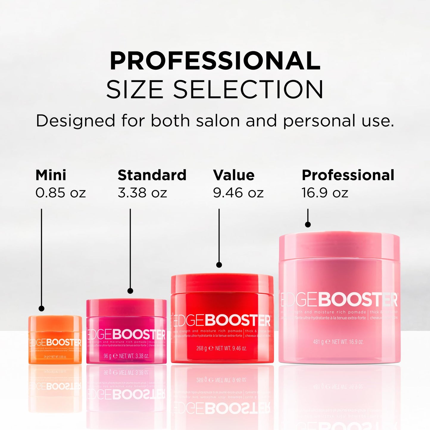 Style Factor Edge Booster Extra Strength & Moisture Rich Pomade | Strong Hold Edge Control Gel for Thick & Coarse Hair | High Shine, Non-Greasy