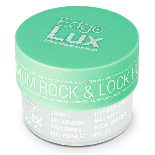 Lux Collection Edge Control Gel for 4C Hair - 48 Hour Maximum Hold Edge Control, Edge Lux with Castor Oil, Keratin & Biotin, Non-Flaking Styling Gel