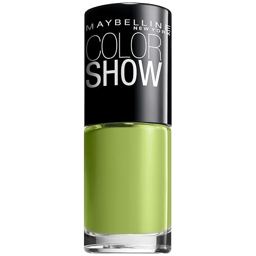 Maybelline New York Color Show Nail Lacquer, Go Go Green, 0.23 Fluid Ounce Beauty & Personal Care MAYBELLINE