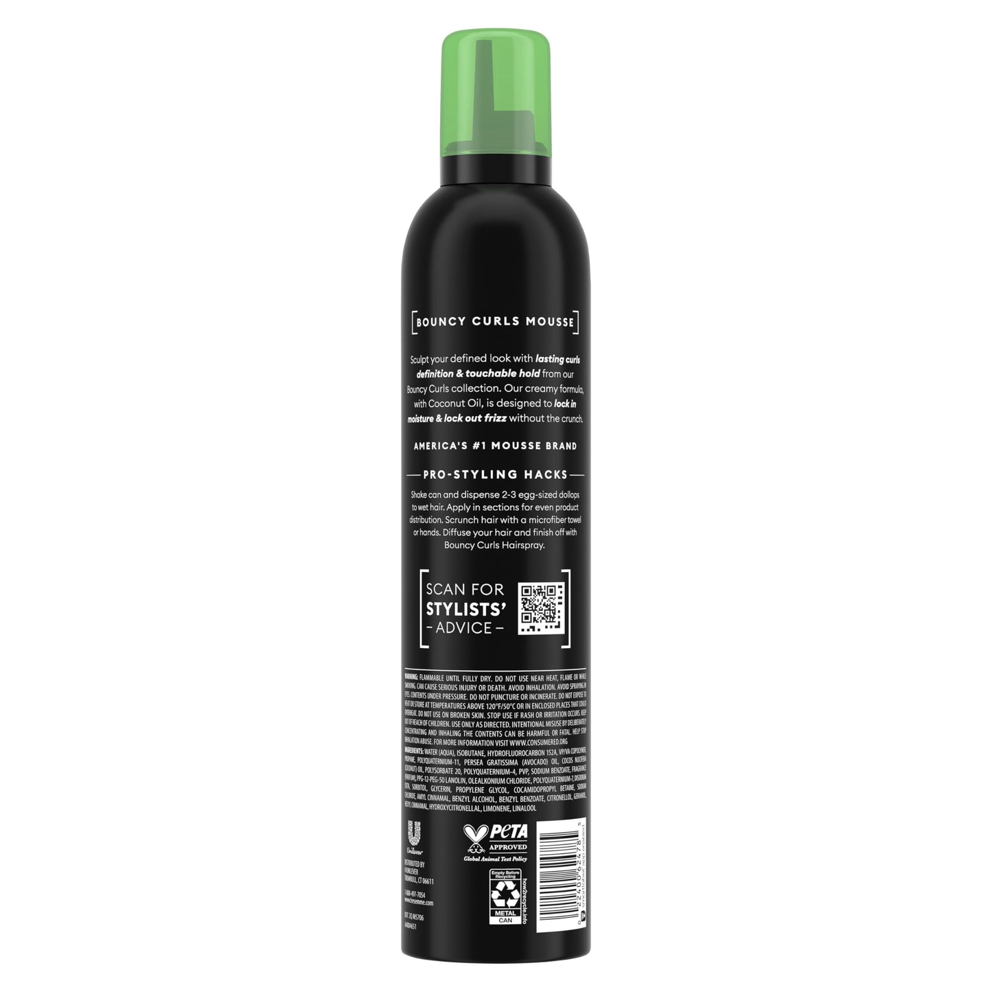 TRESemmé Flawless Curls Nourishing Mousse With Coconut and Avocado Oil 15 oz