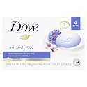 Dove Beauty Bar Gentle Cleanser Moisturizes To Calm Skin Anti-Stress Cream Bar Gentle Bar Soap Cleanser Made With 1/4 Moisturizing Cream 3.75 oz, 4
