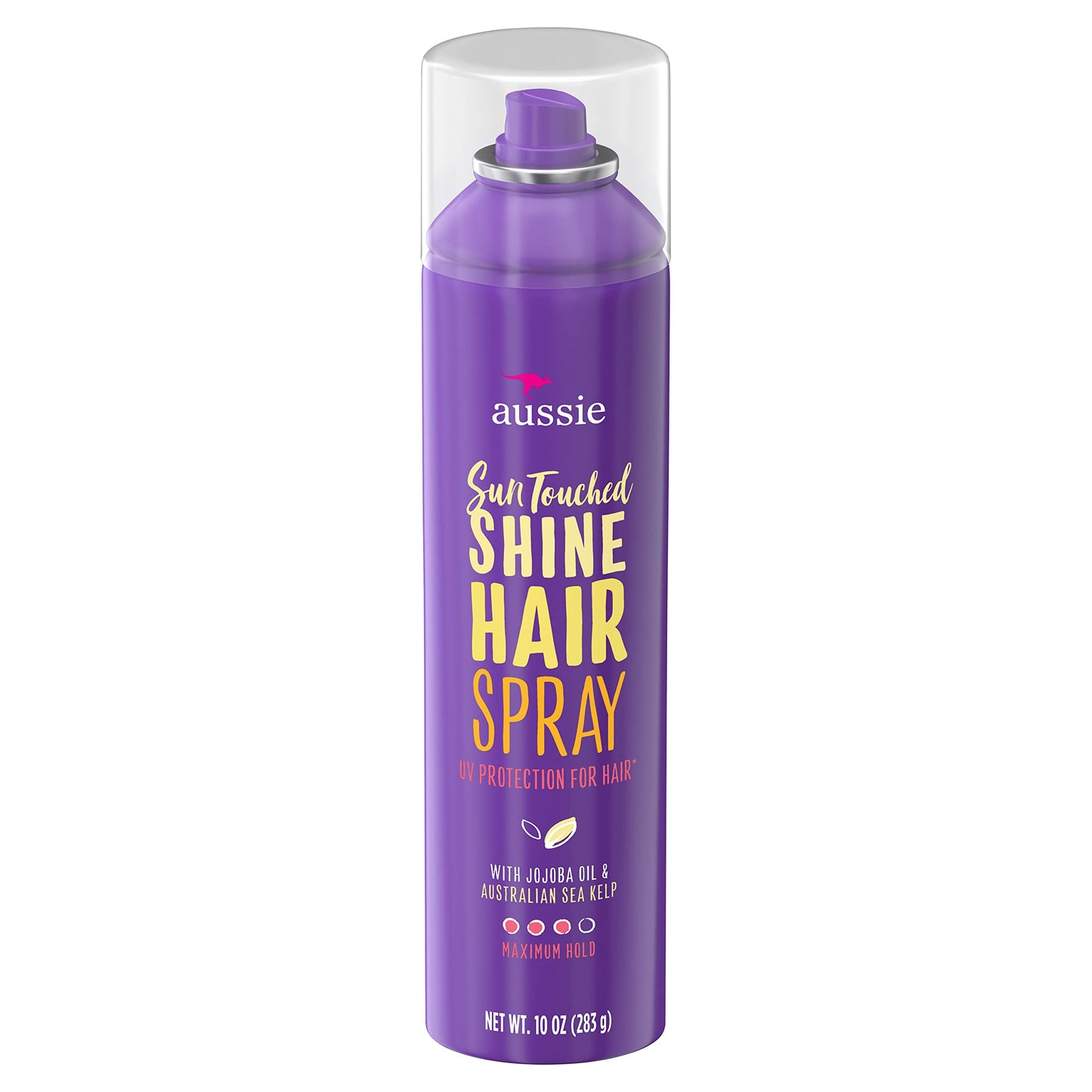 Aussie Dual Personality Hi Hold + Hi Shine Hair Spray, Maximum Hold, 10 oz Bottles, Pack of 4