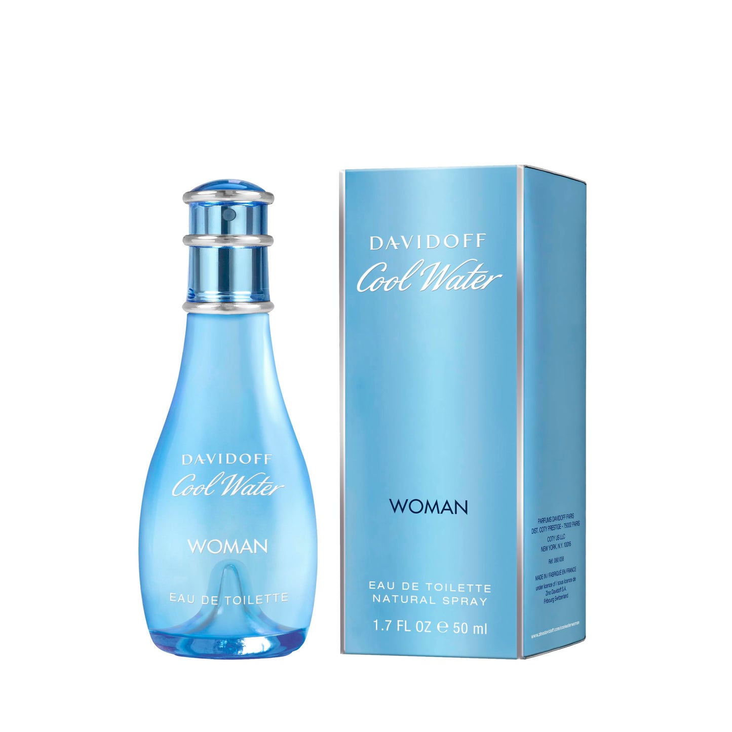 Zino Davidoff Cool Water Edt for Women 1.7 Oz/ 50 Ml, 1.7 Fl Oz