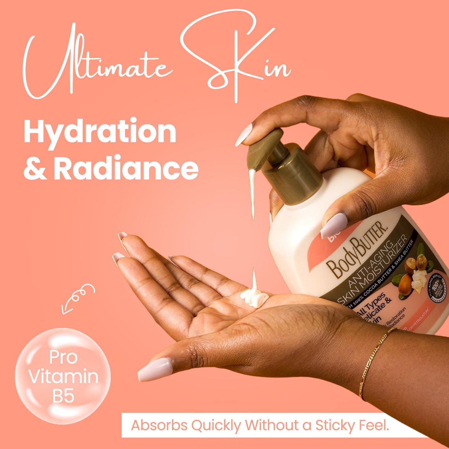 Biocare Body Butter - Infused with Cocoa Butter & Shea Butter plus Alpha-Bioplex for Youthful-Looking, Radiant Complexion, Hydrated, Smoother, Firmer