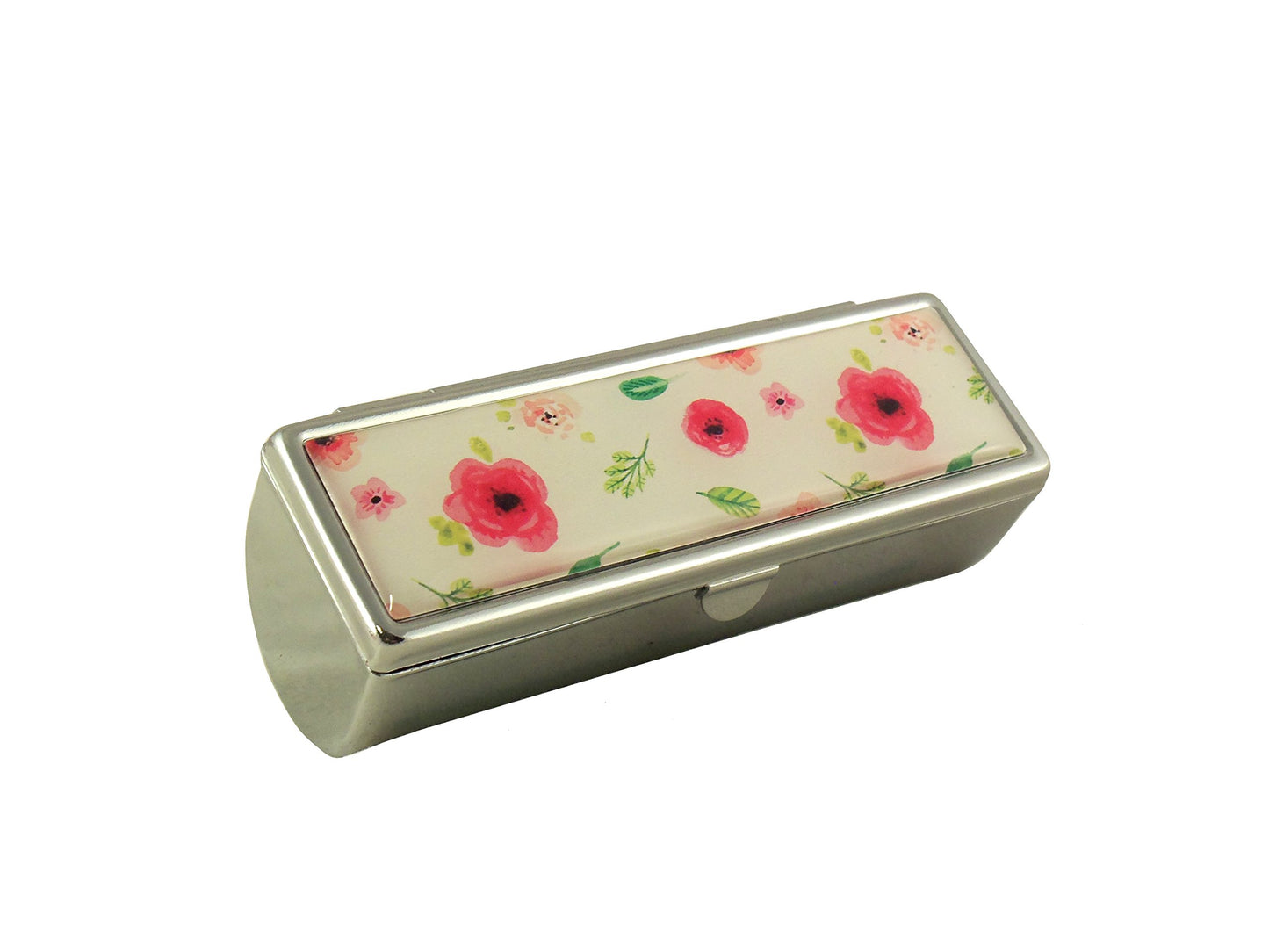 Houder Designer Lipstick Case with Mirror for Purse - Decorative Lipstick Holder with Gift Box - Velvet Lined - Protect Your Lipsticks in Style (Red