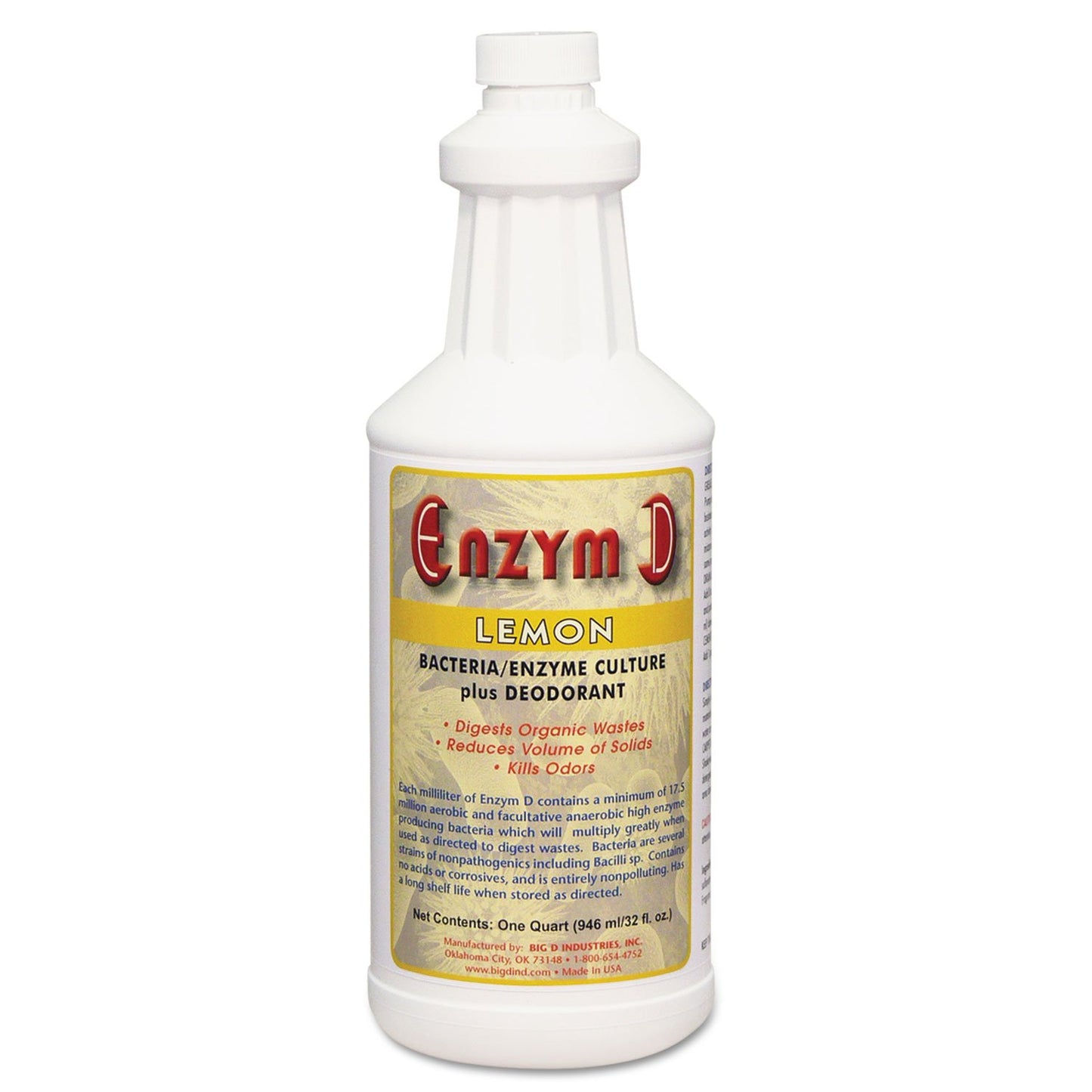 BIG D INDUSTRIES GIDDS-880809 D Enzyme Beauty and Personal Care Big D