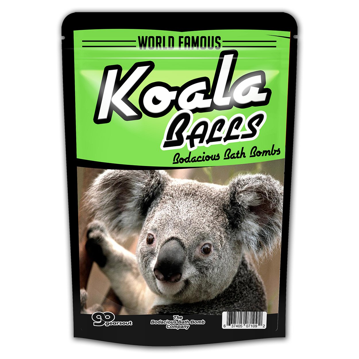 The Bodacious Bath Co. Koala Balls Bath Bombs - Eucalyptus Scented, 2 Count, Relaxing & Rejuvenating, Fun Gifts for All Ages