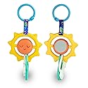 BEBE FUERTE Strong & Sunny Clip On Stroller Toy by Robin Arzon - Developmental Baby Teething Toys - Travel Toys for Infants - Teething Toy for 0…