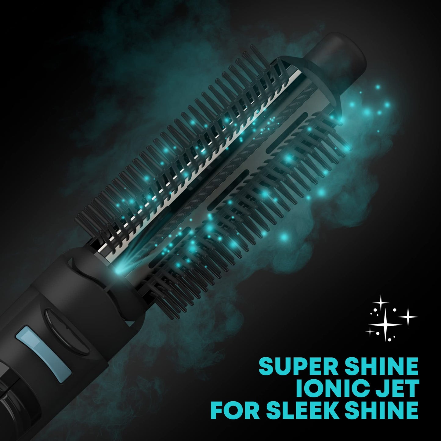 Revamp Progloss Airstyle 6-in-1 Hot Air Multi Styler - Hair Dryer Brush for Wet or Dry Hair Styling - Ceramic Barrel Infused with Progloss Oils
