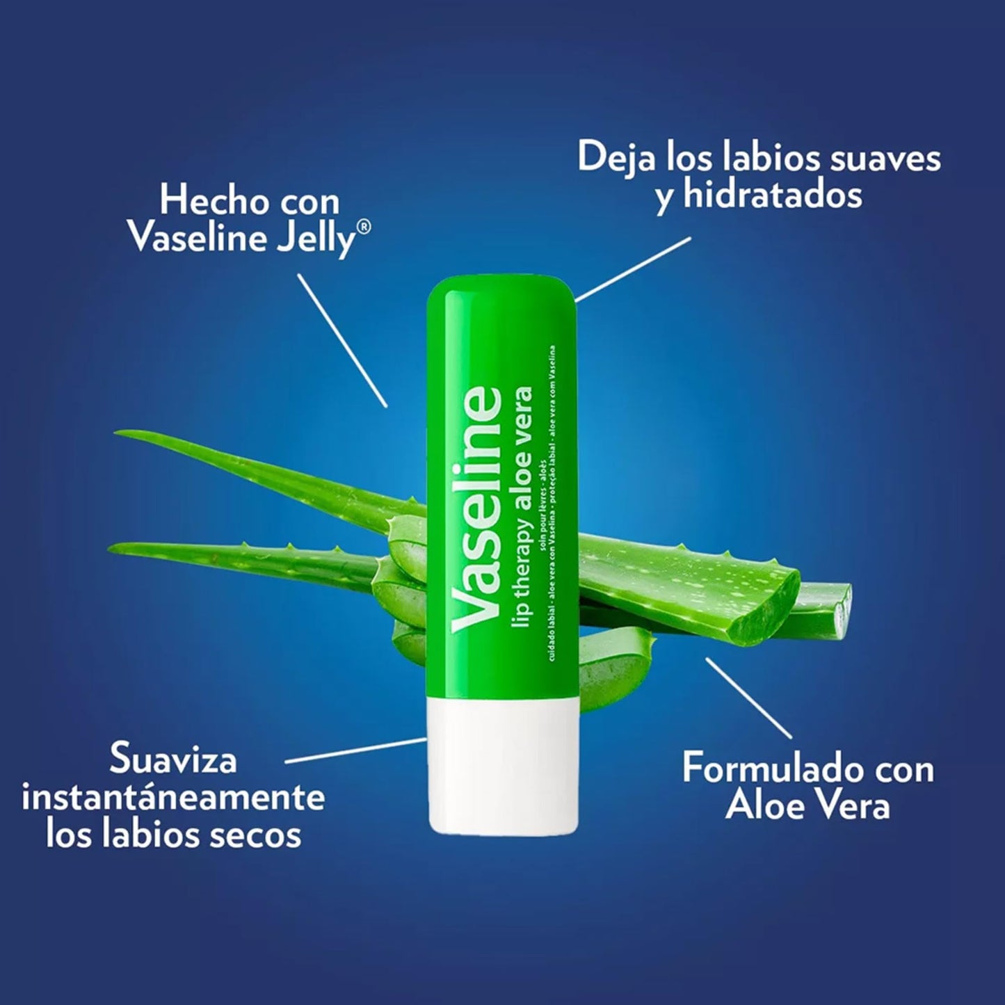 Vaseline Aloe Fresh Lip Therapy Stick- .16 oz (Pack of 2) Beauty and Personal Care Vaseline