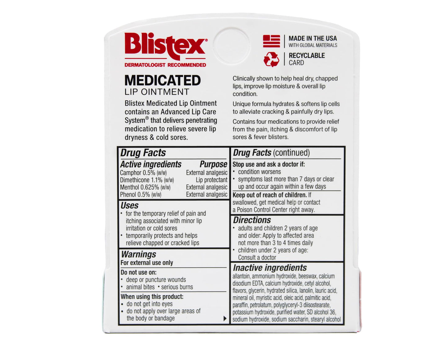 Blistex Medicated Lip Ointment