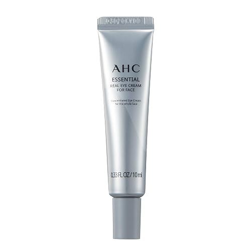 AHC Aesthetic Hydration Cosmetics Facial Moisturizer Essential Eye Cream for Face AntiAging Hydrating Korean Skincare OZ, 0.33 Ounce