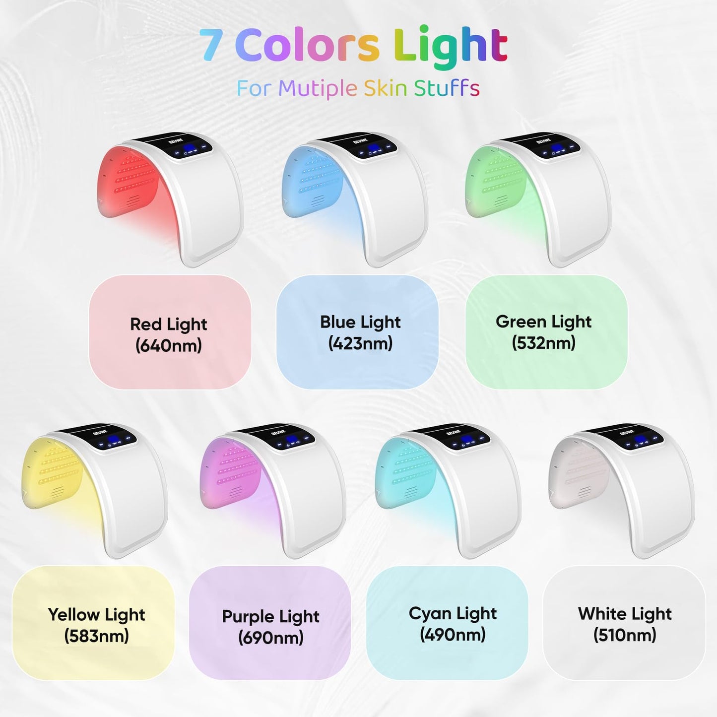 Red-Light-Therapy-for-Face?Led Face Mask Light Therapy Red & Blue Rejuvenation Tool SPA Equipment Led Neck Body Hand Mask for Skincare at Home