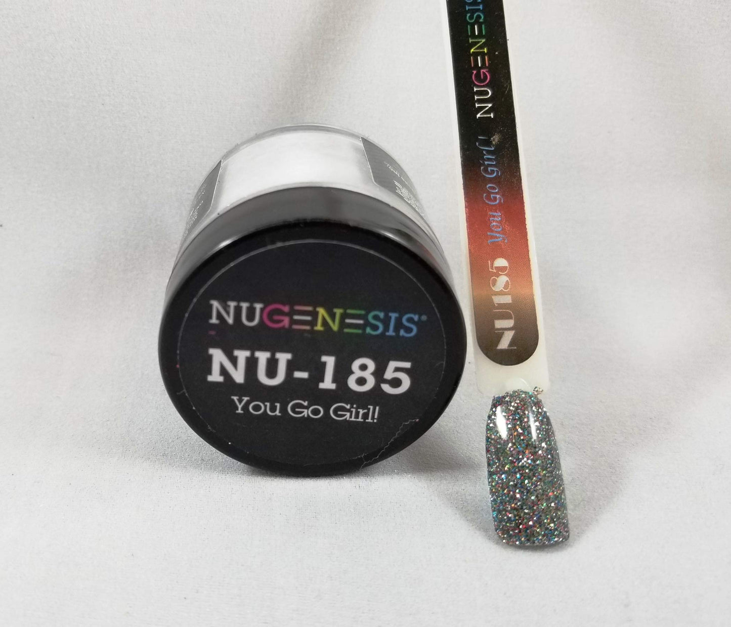 NuGenesis Nail Dipping Powder Color 1.5oz/43g jar - (NU185 YOU GO GIRL) Beauty & Personal Care Nugenesis