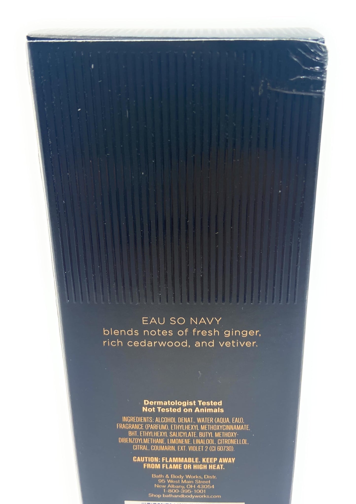 Bath and Body Works Eau So Navy Men's Collection Cologne 3.4 Fluid Ounce Spray