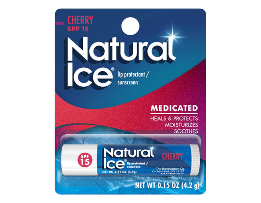 Mentholatum Natural Ice Cherry SPF 15 Medicated Lip Balm, 0.15 Ounce Beauty and Personal Care Mentholatum