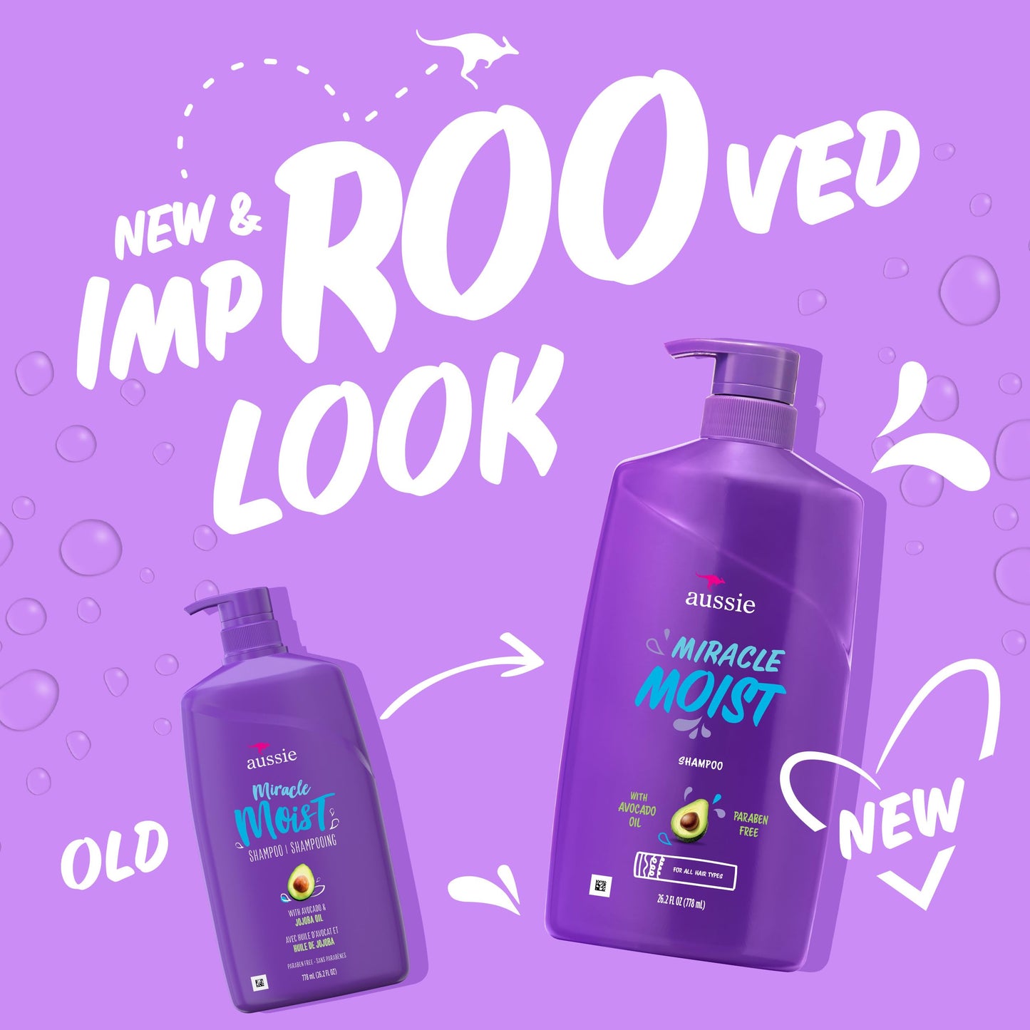 Aussie Miracle Moist Shampoo: Hydrating & Gentle Cleansing Treatment with Avocado & Jojoba Oil, 26.2 Fl Oz Beauty and Personal Care Aussie