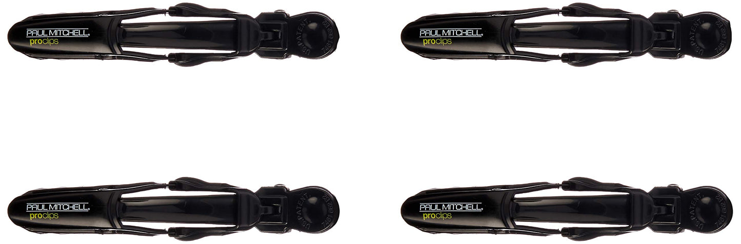 Paul Mitchell Pro Tools ProClips Hair Clips Set (Set of 4), Patented Self-Locking Grip, For Hair Styling + Hair Coloring Long, Thick or Coarse Hair