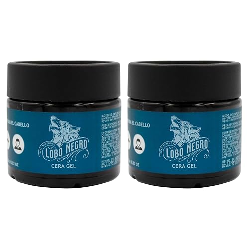 Tu Salud Plus Lobo Negro Cera Wax Gel 250g - Strong Hold, High Shine Hair Styling Wax Gel for Men - Long-Lasting, Non-Flaky/Cera para Cabello Lobo