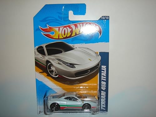 Hot Wheels 2012 All Stars Ferrari 458 Italia White Card 130