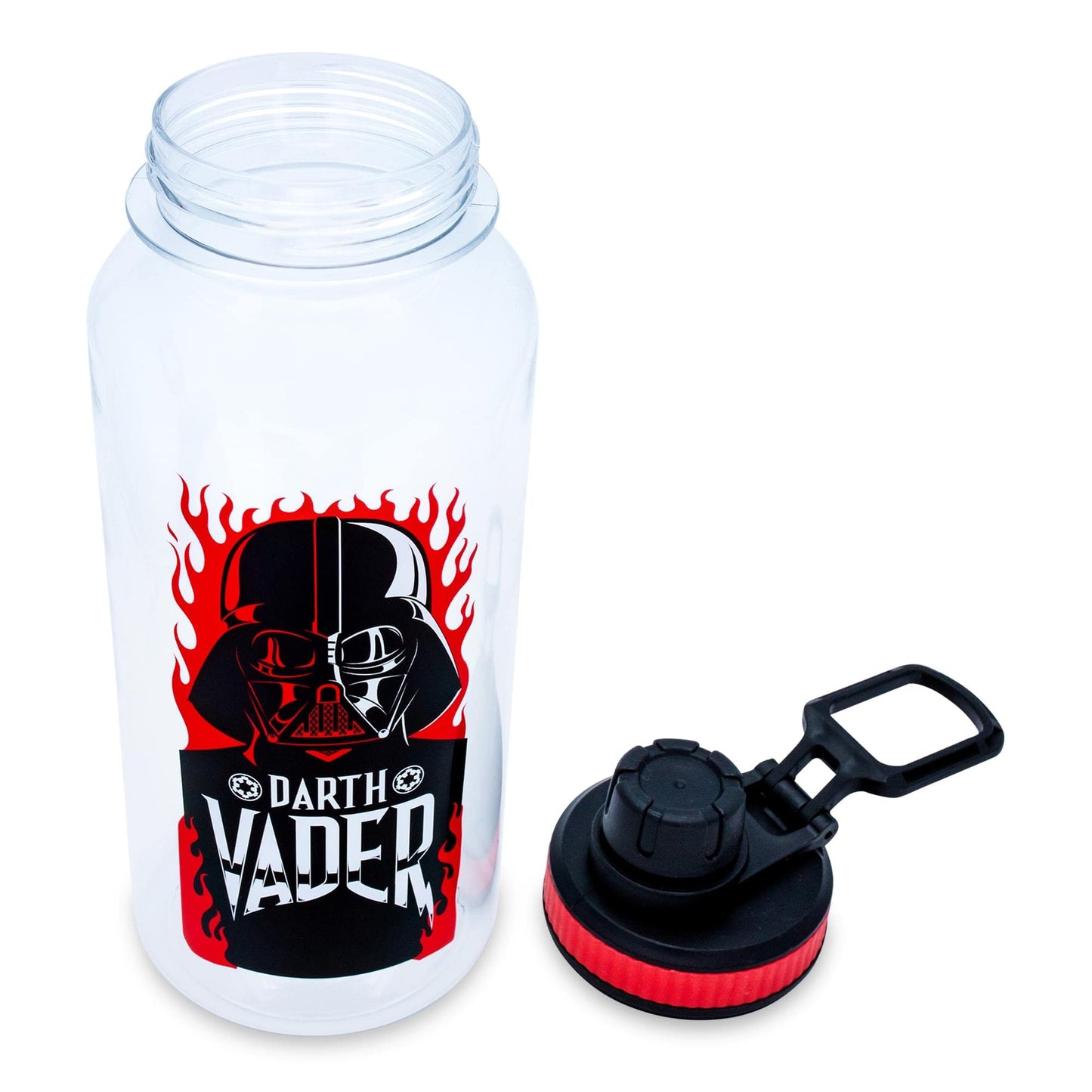 Star Wars Darth Vader Twist Spout Plastic Water Bottle Jug and Sticker Set For Personalizing | Holds 32 Ounces