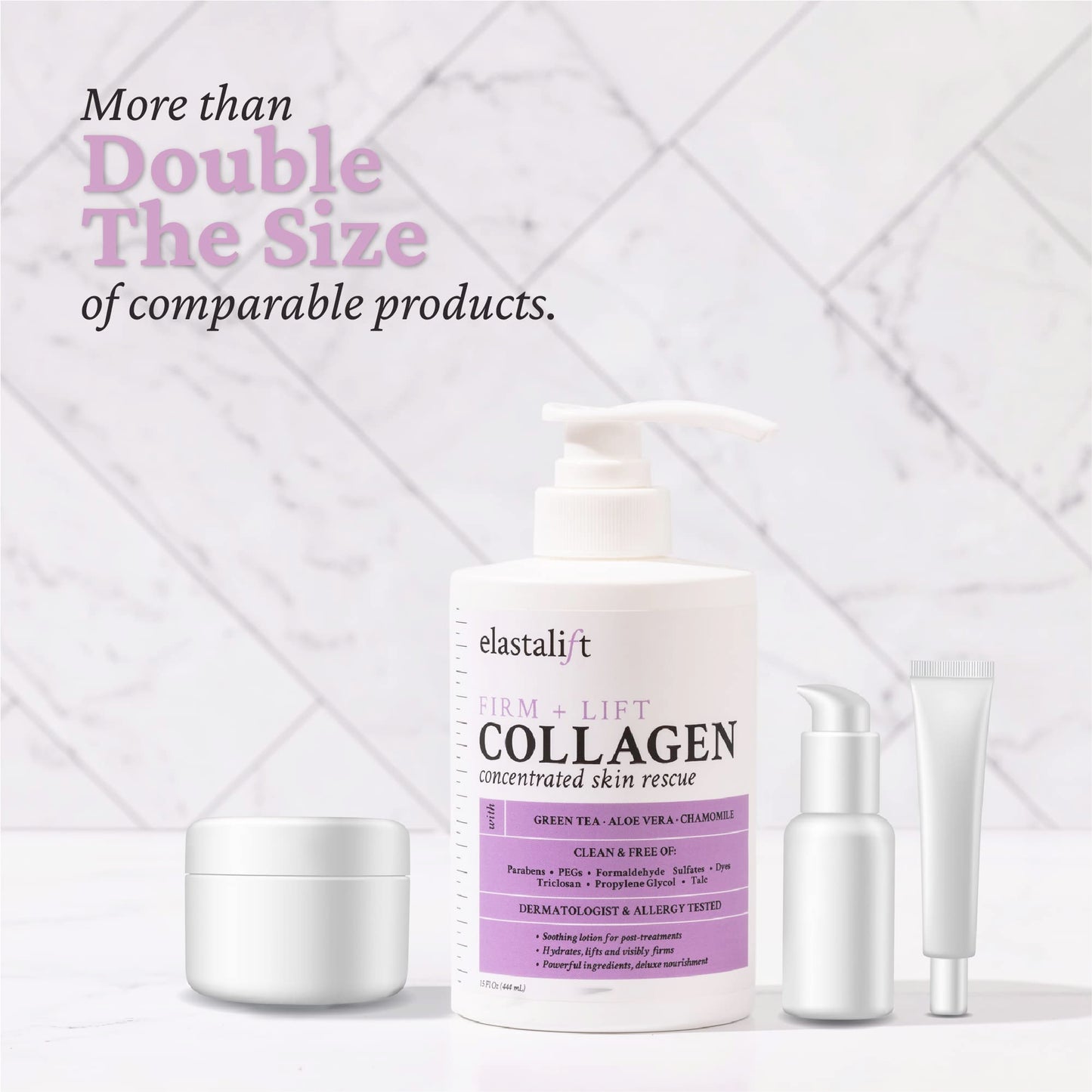 Elastalift Collagen Cream Fragrance Free Body Lotion & Face Moisturizer For Women & Men | Collagen Lotion | Skin Tightening Cream | Skin Firming +