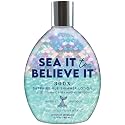 Tan Inc Sea It To Believe It Tanning Lotion, 300X Sapphire Hue Anti-Orange Shimmer with Vitamin C, Sea Minerals & Carrot Oil, 13.5 Fl Oz