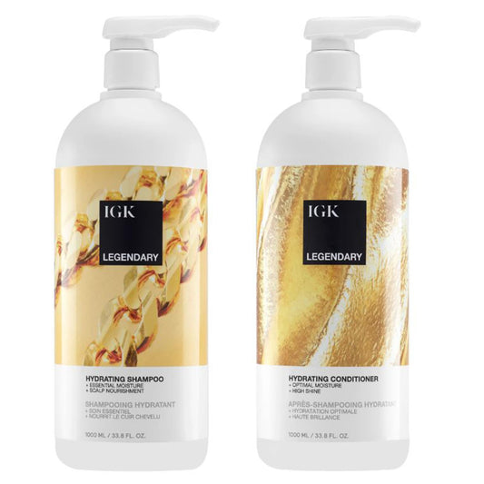 IGK LEGENDARY Dream Hair Shampoo & Conditioner Set | Hydration + Softness + Shine | Vegan + Cruelty-Free | 33.8 oz (Pack of 2) Beauty & Personal Care IGK