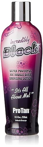 Pro tan PT-00-1088 Pro Tan Incredibly Black Double Dark Bronzing Lotion, 8.5 Ounce