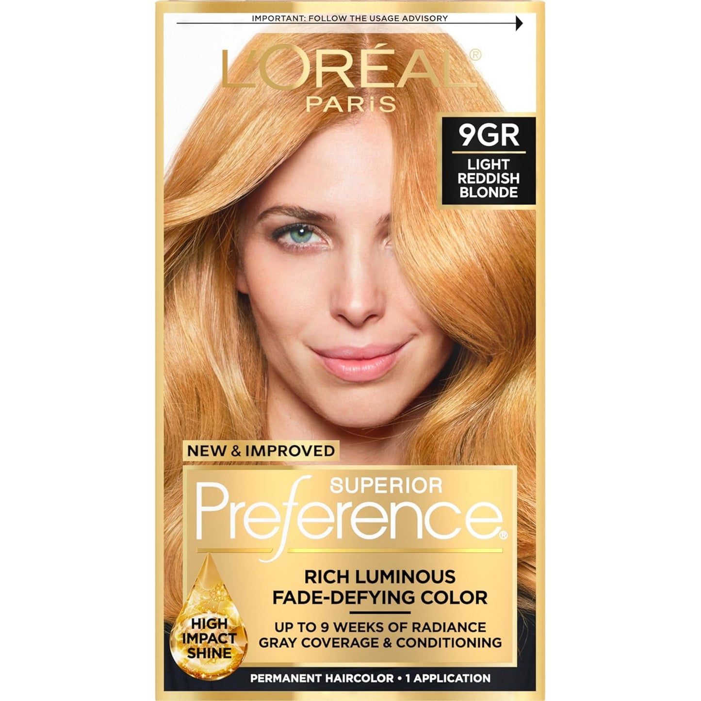 L'Oreal Superior Preference - 9GR Light Reddish Blonde (Warmer) 1 Each