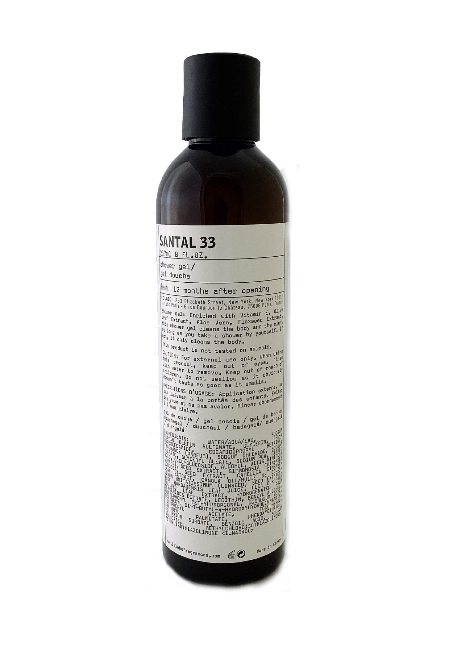 Le Labo Santal 33 Shower Gel - 8 oz. / 237ml Beauty & Personal Care Le Labo