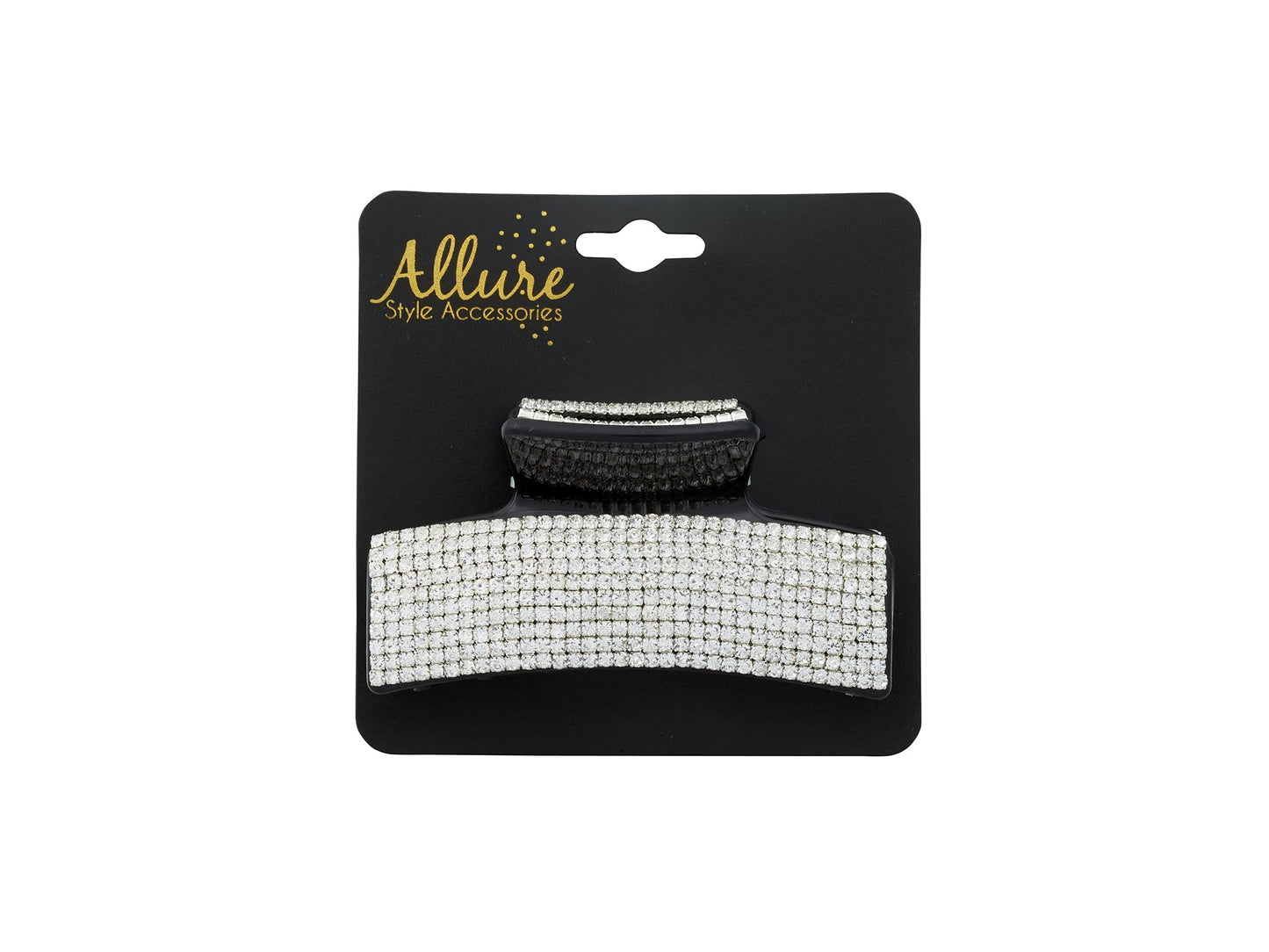 Allure Women's Rhinestone Jaw Clip, Hair Clip, Large
