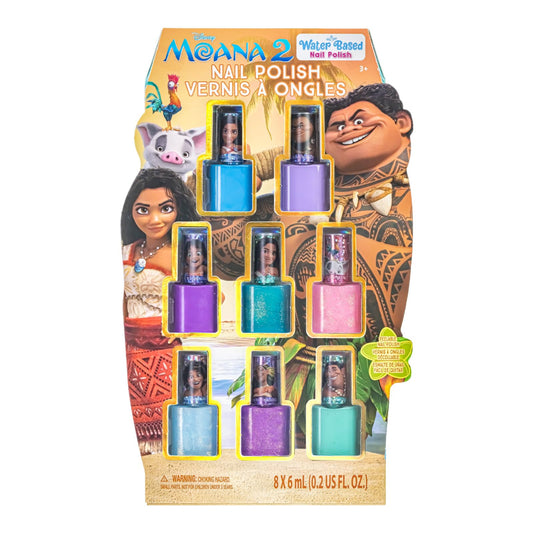 Townley Girl Moana 2 Non-Toxic Water-Based Peel Off Nail Polish Set with Glittery Shimmery and Opaque Colors for Girls Kids Ages 3+ Perfect Beauty & Personal Care Townley Girl