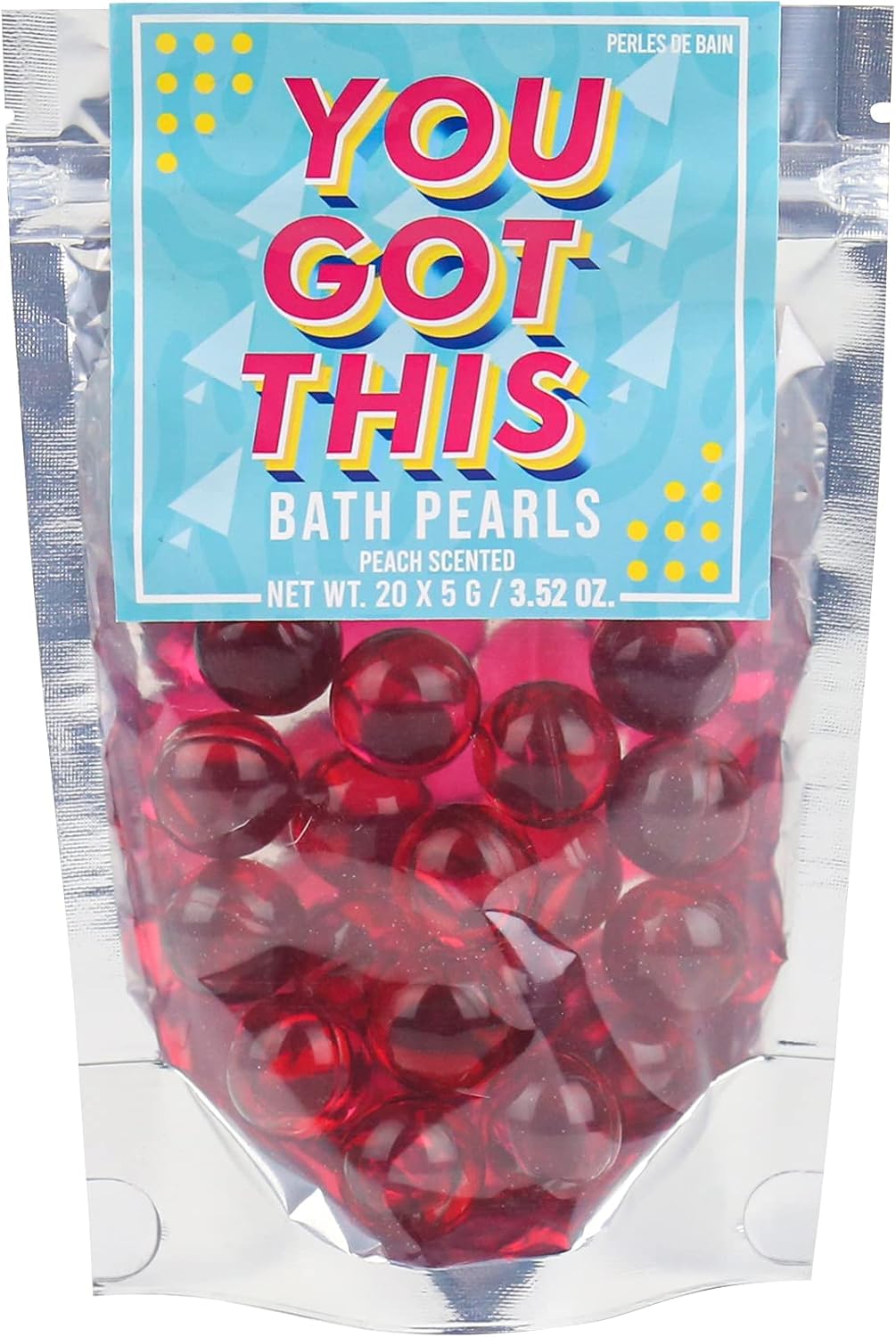 Gift Republic Bath Pearls You Got This 20-Pack Peach Scent Beauty and Personal Care Gift Republic