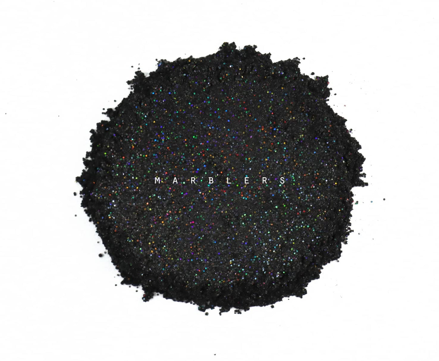 MARBLERS Glitter Mica Powder [Black Magic] 0.14oz (4g) | Glitter Mica | Highly Pigmented | Non-Toxic, Vegan, Cruelty-Free | Eyeshadow, Body Butter