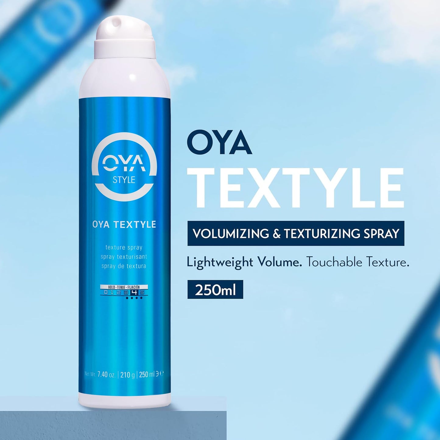 OYA TEXTYLE Hairspray for Women and Men - Extra Hold Hair Spray with Sea Kelp for Firm Hold, Root Lift, and Texture - Fine Mist Styling Spray