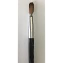Six Angles CRIMPED 100% Kolinsky Acrylic Nail Brush Black Handle (Crimped 8) Beauty & Personal Care Six Angles