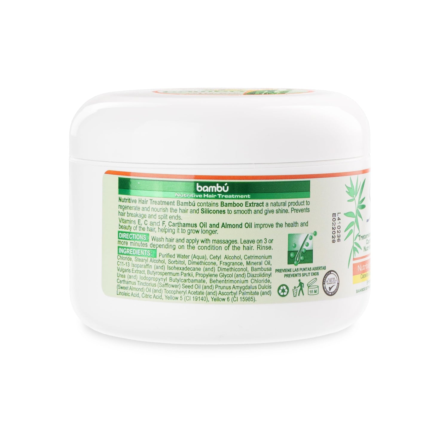 Silicon Mix Bamboo Nourishing Hair Treatment 8 ounces - Deep Conditioning Mask for Strong, Hydrated, and Revitalized Hair, Restores Shine, Softness