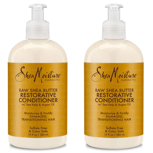 SheaMoisture Raw Shea Butter Restorative Conditioner 13 fl oz (Pack of 2)