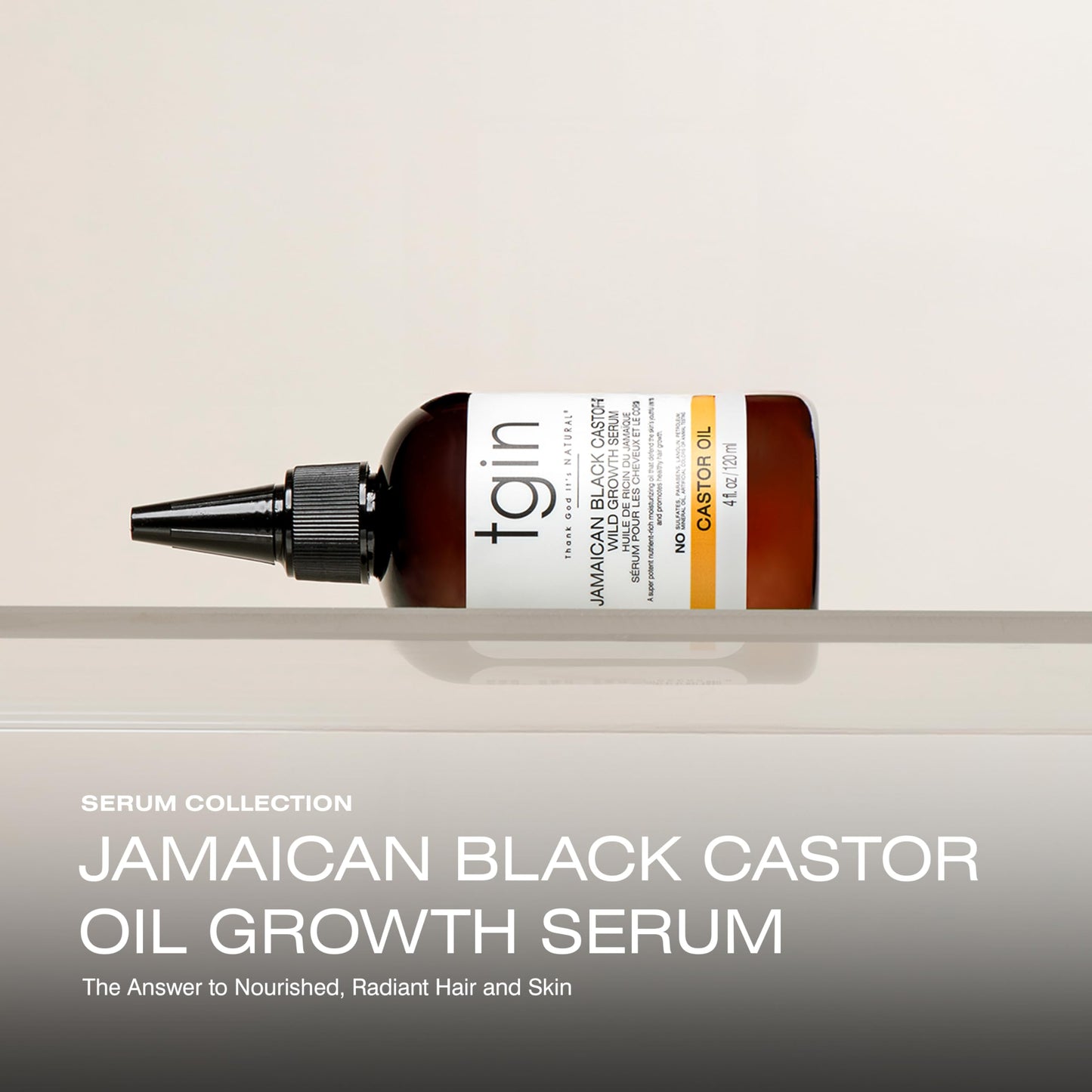 Thank God It's Natural tgin Jamaican Black Castor Oil, Hair & Body Serum - 4oz