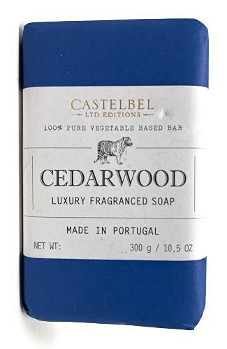 Castelbel Cedarwood Luxury Fragranced Soap, 10.5 Ounces