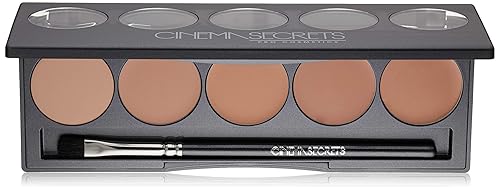 Cinema Secrets Ultimate Foundation 5-in1 Palette - Light-Med Pink-Beige Undertones, 500A series, Buildable Coverage, Long-Wear Matte Finish