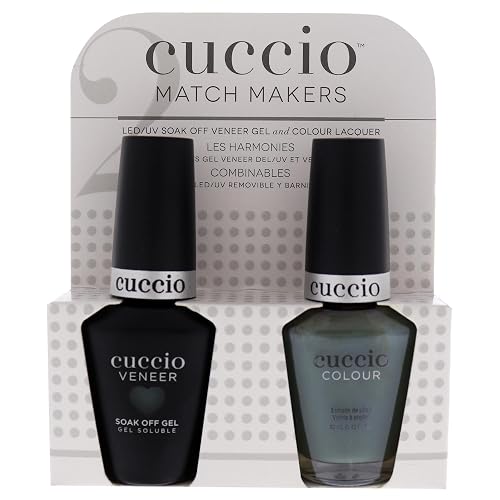 Cuccio Matchmaker Nail Lacquer & Gel Polish, Dubai Me An Island Green, 2 pc (I0098367) Beauty & Personal Care Cuccio