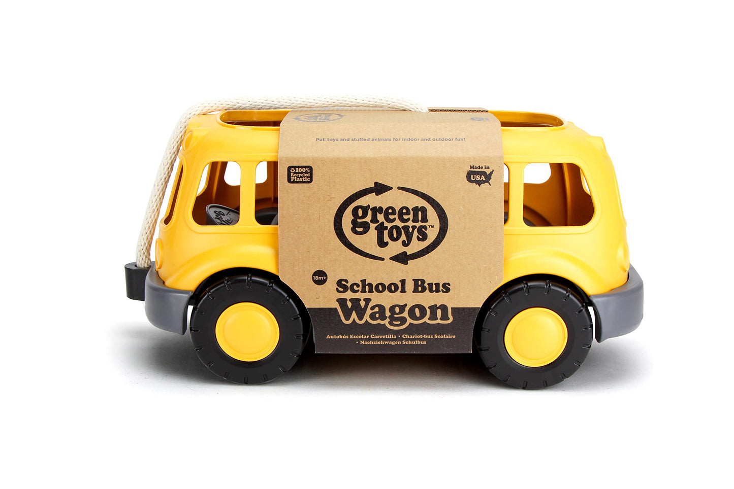 Green Toys School Bus Wagon , Yellow