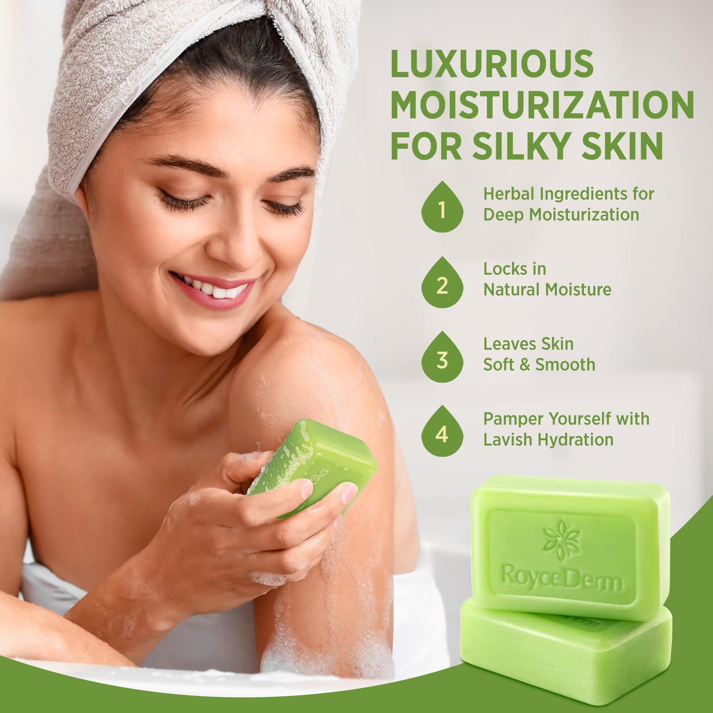 Roycederm Antifungal Bar Soap - Tea tree Oil Soap - Athlete’s Foot Treatment for Jock Itch & Ringworm - Medicated Antifungal Soap with Clotrimazole 1% Beauty & Personal Care Roycederm