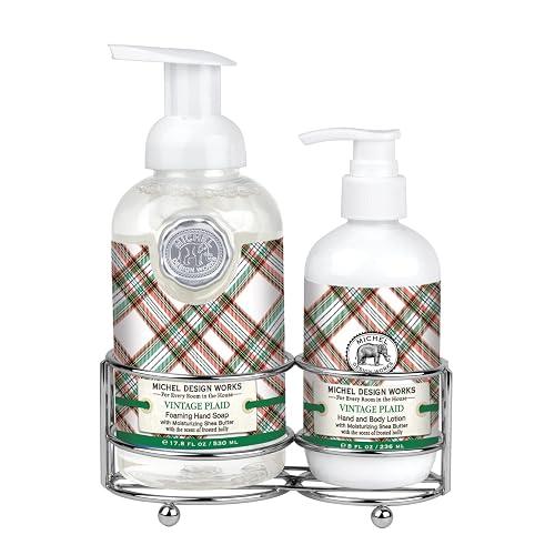Michel Design Works Handcare Caddy, Vintage Plaid Beauty & Personal Care Michel Design Works