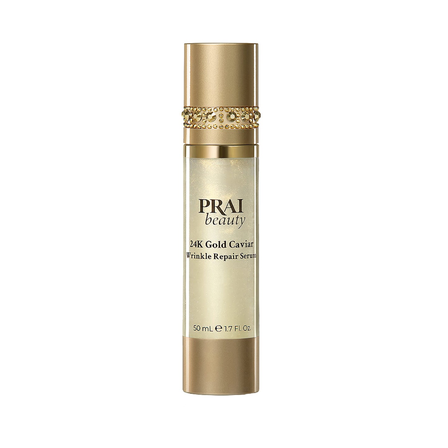 PRAI Beauty 24K Gold Caviar Wrinkle Repair Serum for Face | Anti-Aging Serum with Hyaluronic Acid to Plump and Fill In Wrinkles | Anti-Wrinkle Serum