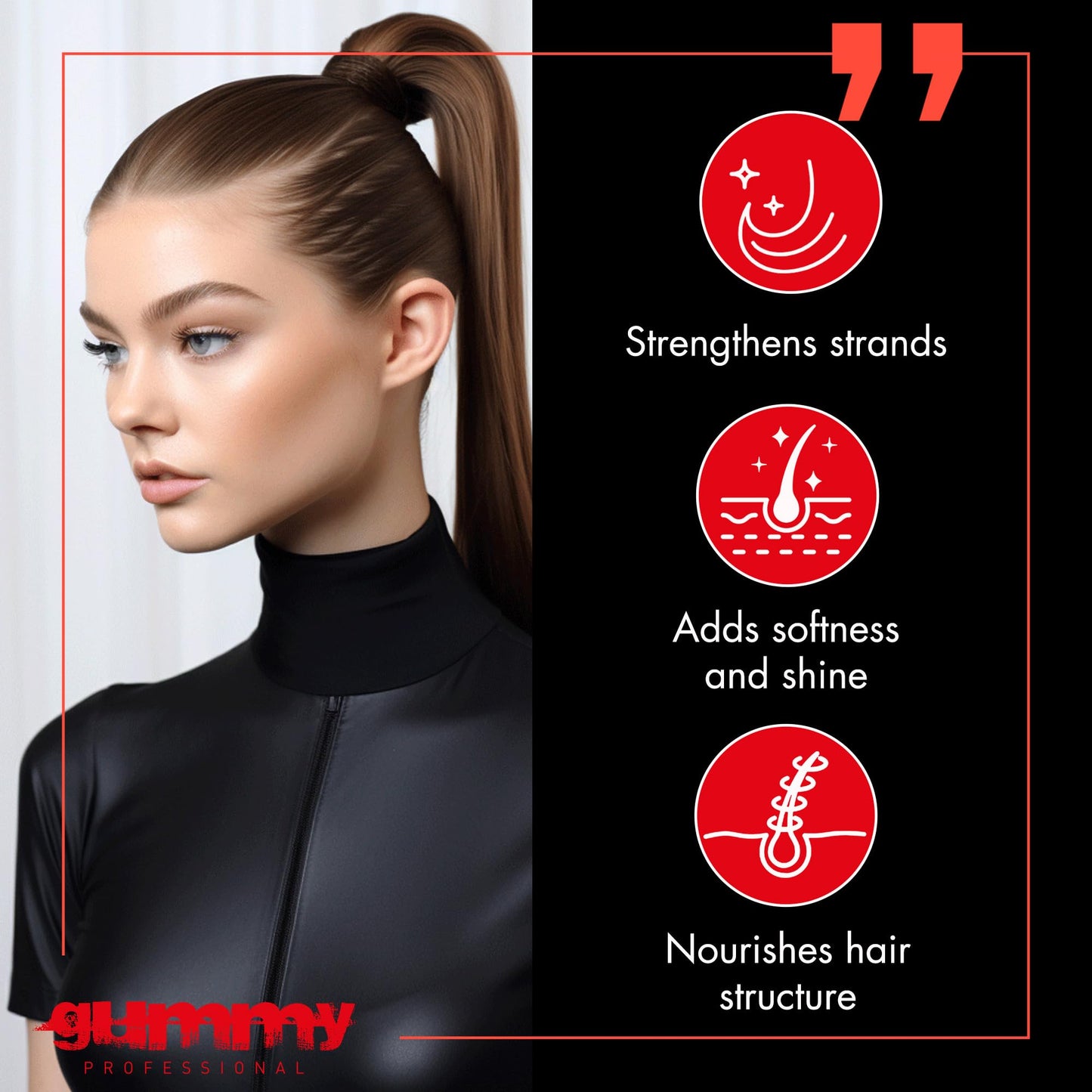 Gummy Professional - Hair Wax for Men - Ultra Hold Styling Pomade for Dry, Damp Hair - Water-Based Texturizing Clay Paste with Provitamin B5 & Keratin