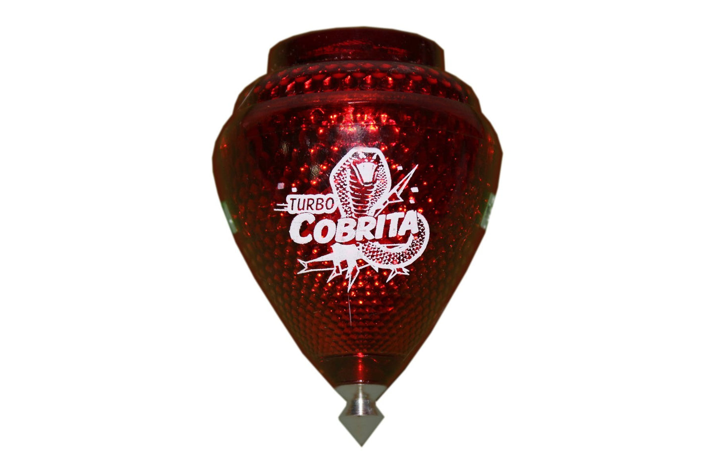 4 Pack Mini Cobra Durable Plastic Spin Tops & Metal Tip Made in Mexico - Trompo Mexicano COBRITA Plástico Durable & Punta de Metal (Pack of 4…