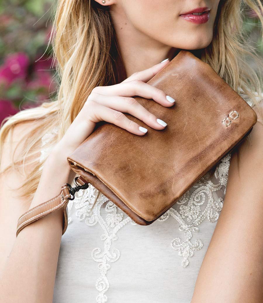 BedStu Cadence Crossbody Wallet Tan